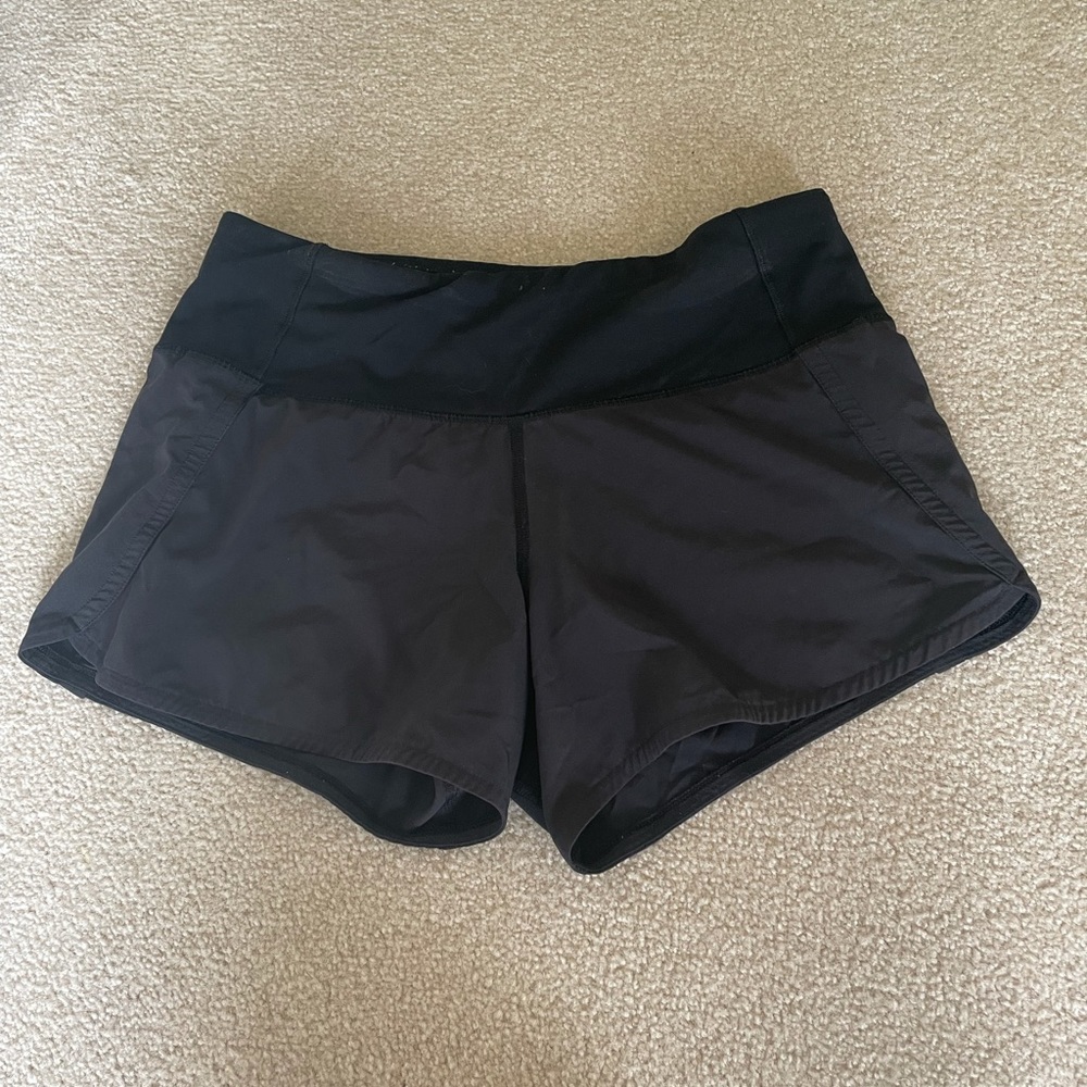 lululemon speed up shorts size 2